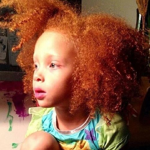 Little girl with beautiful red hair, of African-American decent. Image Source: Pinterest