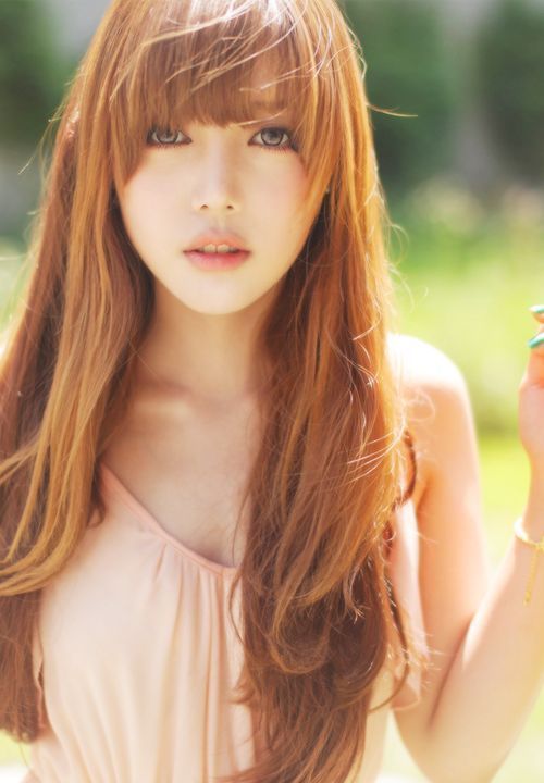Natural redhead from Asia. 