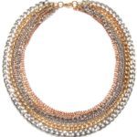 Redhead-friendly Mixed Metal Chain Collar Necklace Redhead-friendly