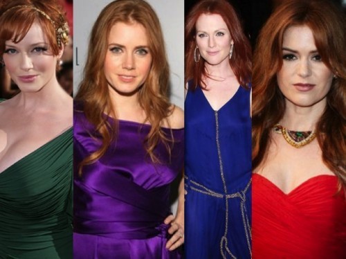 dress colors for red hair