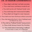 The Ten Redhead Commandments