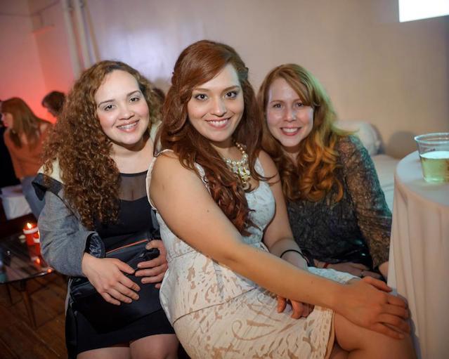 Carmina Alvarez (center), a writer for How to be a Redhead, and sister (left) traveled from Mexico to New York City for the 2013 Rock it like a Redhead Event.