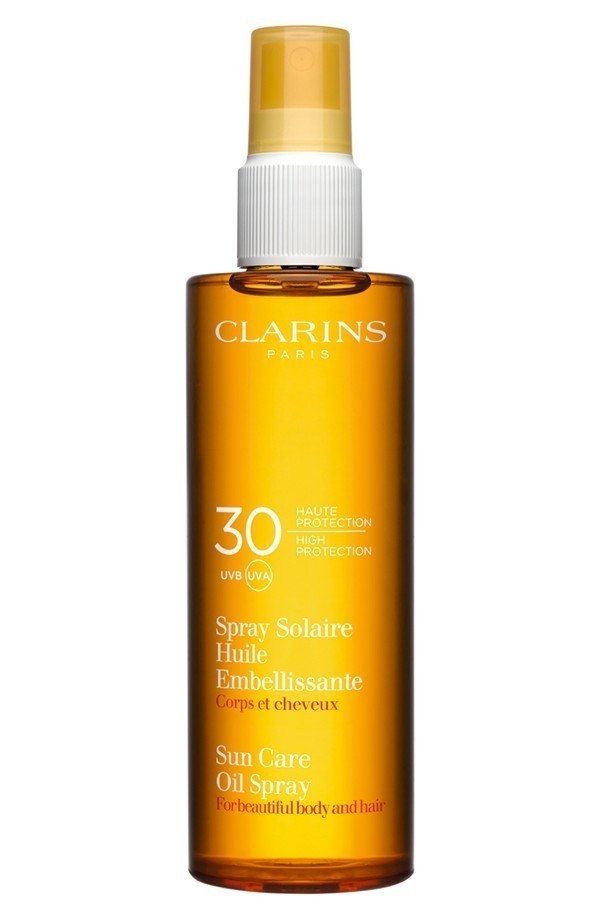 Clarins Sunscreen Care Oil Spray SPF 30 for Skin & Hair