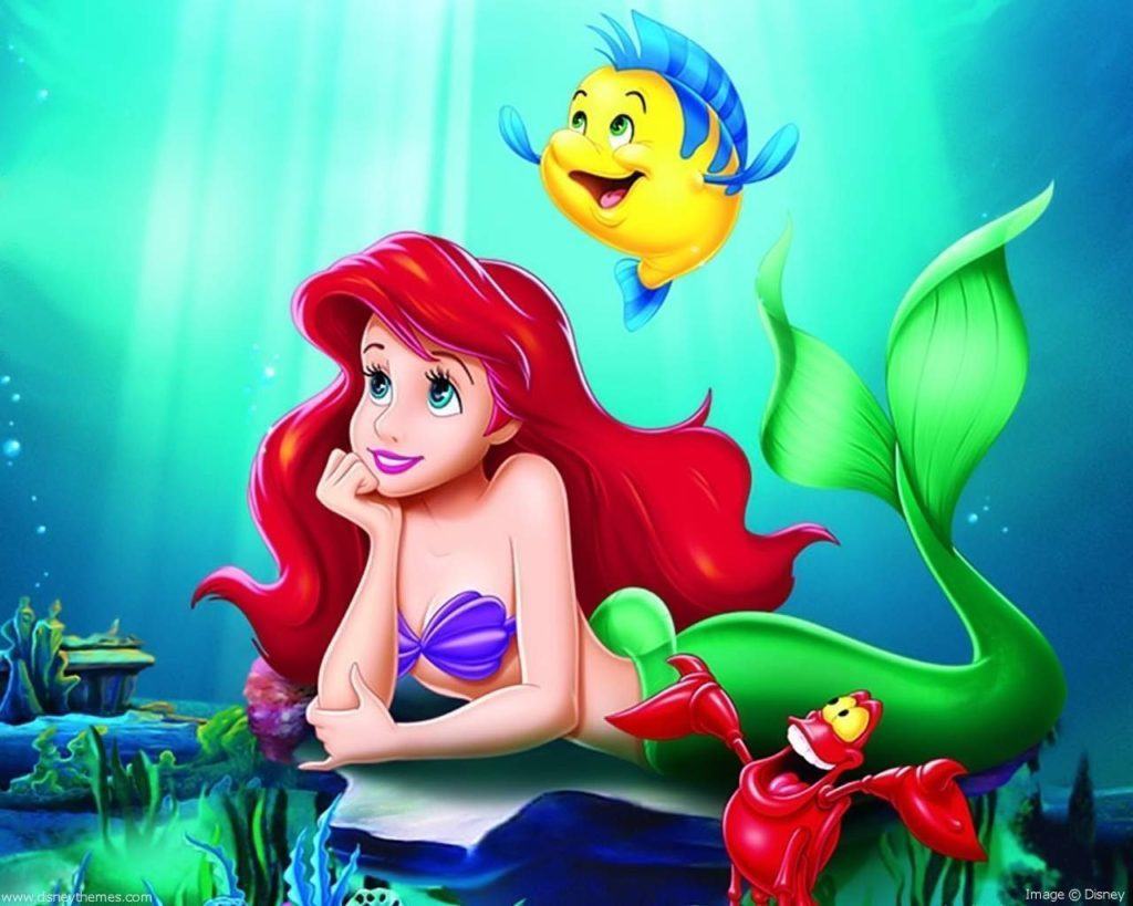 Ariel little mermaid hair