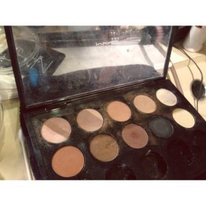 EYELINER: MAC Cosmetics Eye Shadow X 9: Amber Times Nine, $40