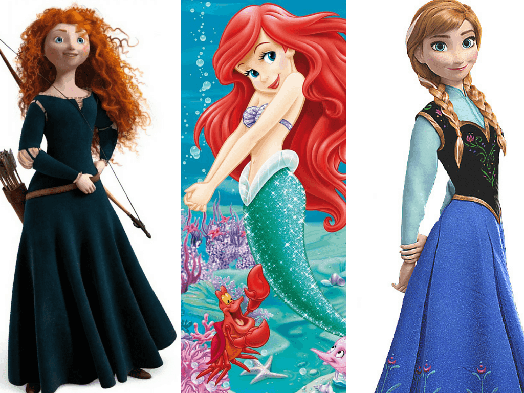 Redhead Disney Princesses and Heroines as Real Women -- Stunning