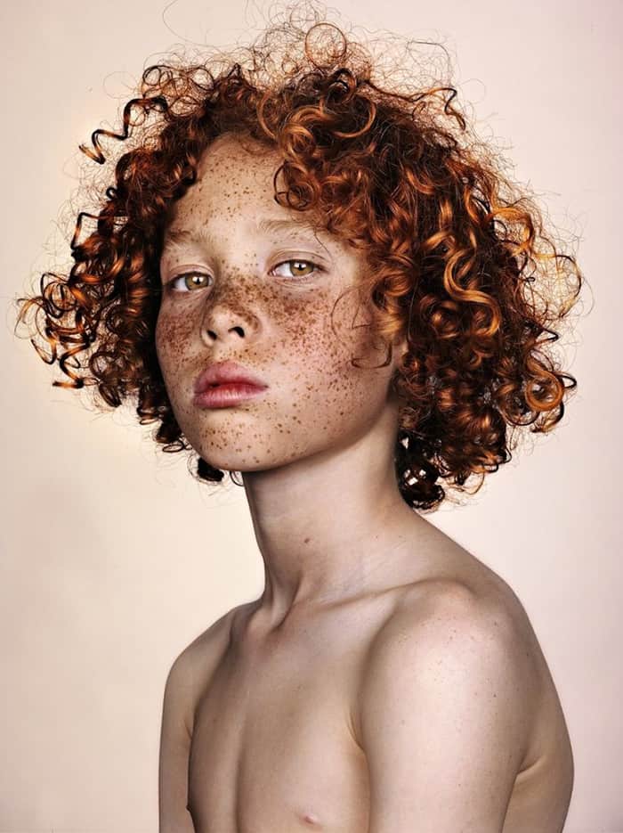 male freckles redhead
