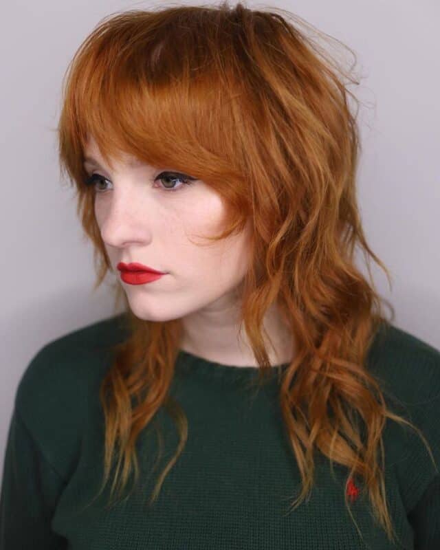 Image of Redhead shaggy hair 80s