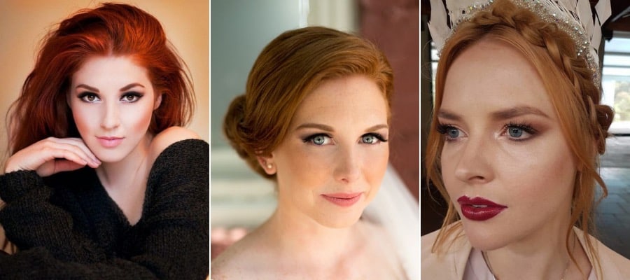 makeup trends for red hair