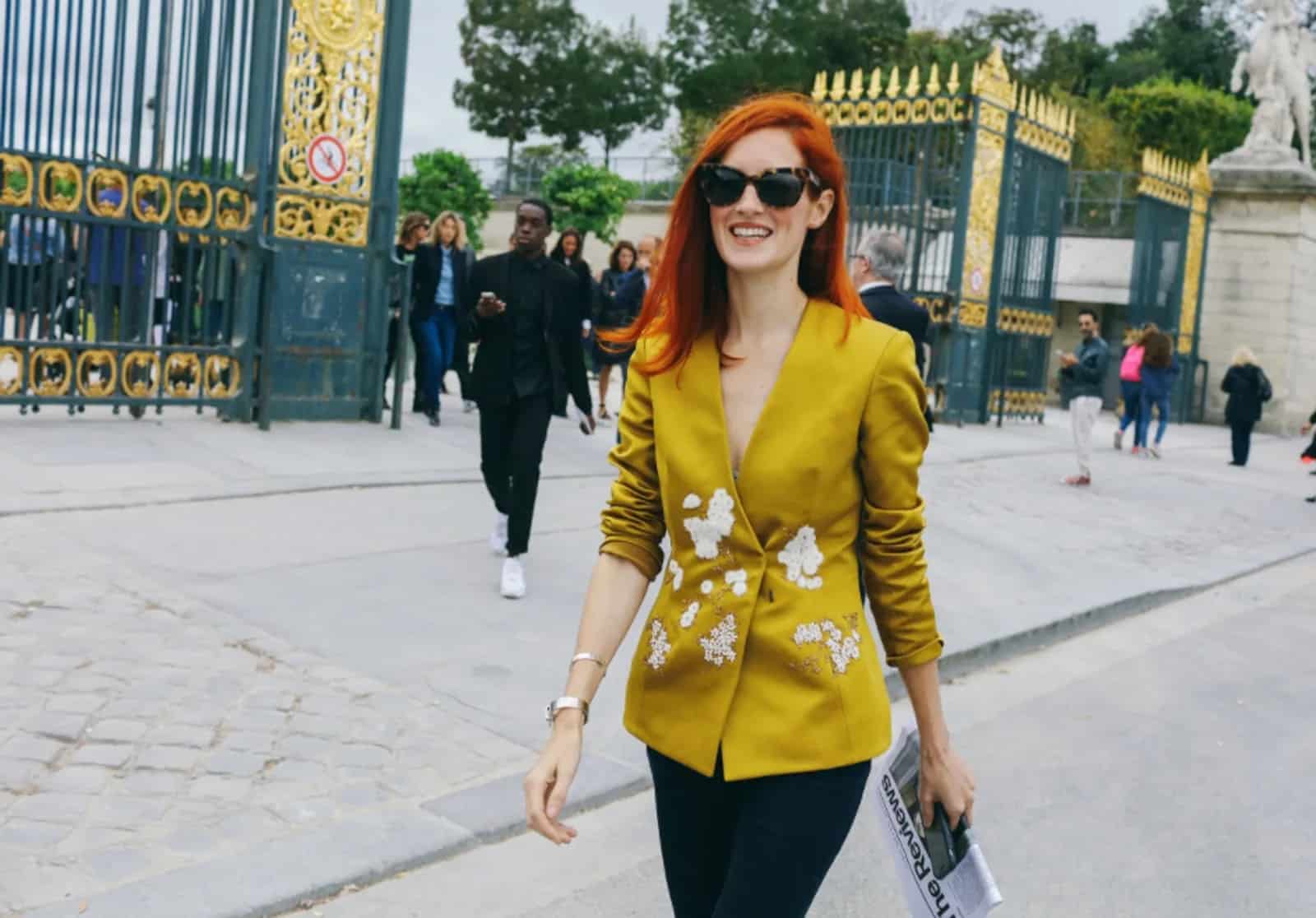 Podcast Interview: Taylor Tomasi Hill’s Street Style + How She Attains Vibrant Red Hair With Her Hair Colorist, Gion Vincent