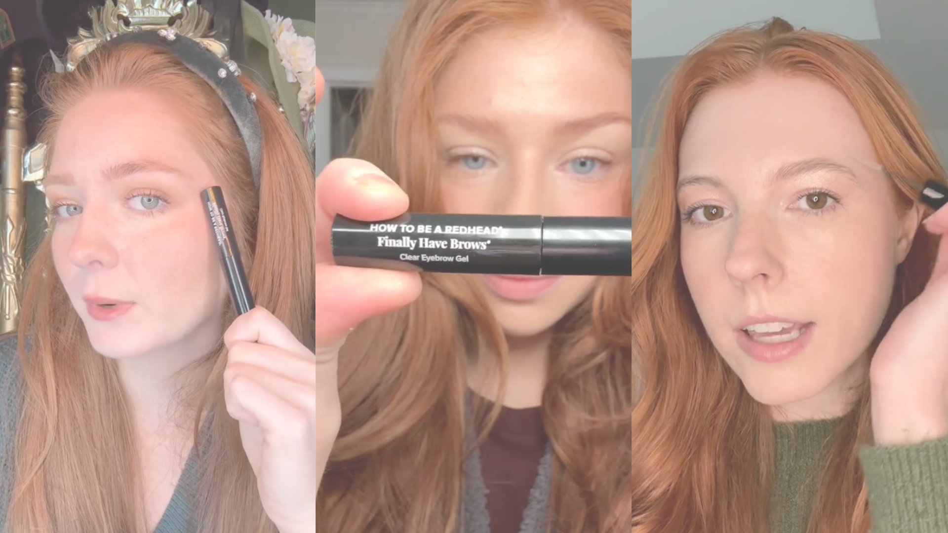 See How Redheads Are Using The Finally Have Brows® Clear Brow Gel